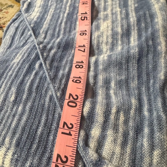 NIC+ZOE Blue and White Knit Top - Picture 7 of 8